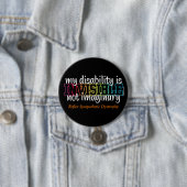 BADGE ROND 7,6 CM INVISIBLE...RSD (En situation)