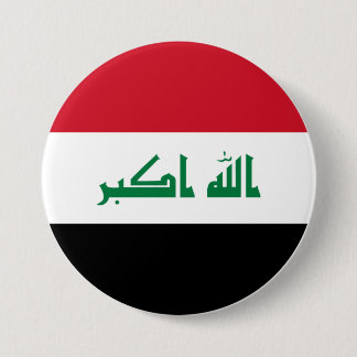 Badge Rond 7,6 Cm Iraq flag 