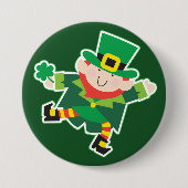 Badge Rond 7,6 Cm Irish Leprechaun Jig (Devant)