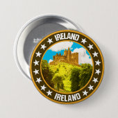 Badge Rond 7,6 Cm Irlande (Devant & derrière)