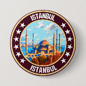 Badge Rond 7,6 Cm Istanbul (Devant)