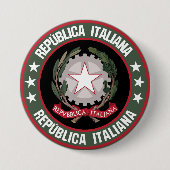 Badge Rond 7,6 Cm Italie (Devant)