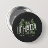 Badge Rond 7,6 Cm ithaca falls (Devant & derrière)