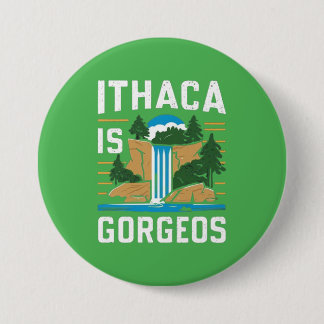 Badge Rond 7,6 Cm ithaca is gorges 