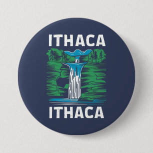 Badge Rond 7,6 Cm Ithaque est Gorges