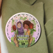 Badge Rond 7,6 Cm IWD 2026 Give To Gain Mandala Button | Large