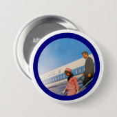 Badge Rond 7,6 Cm Jack et Jackie : Dallas 1963 (Devant & derrière)