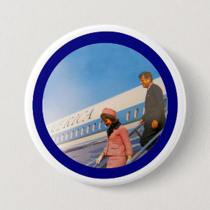 Badge Rond 7,6 Cm Jack et Jackie : Dallas 1963