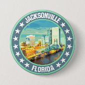 Badge Rond 7,6 Cm Jacksonville (Devant)