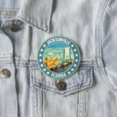 Badge Rond 7,6 Cm Jacksonville (En situation)