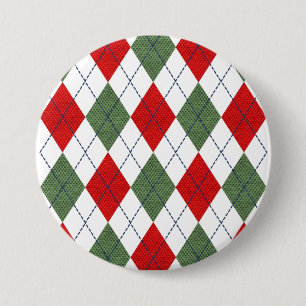 Badge Rond 7,6 Cm Jacquard de Noël