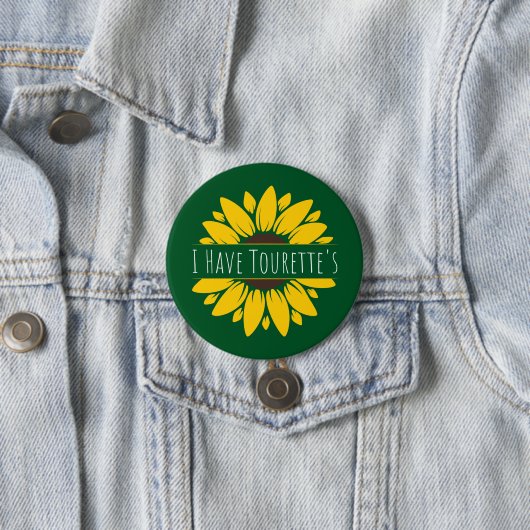 Badge Rond 7,6 Cm J'ai des Tourette (En situation)