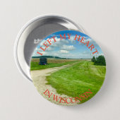 Badge Rond 7,6 Cm J'ai quitté mon coeur dans le Wisconsin, bouton Ph (Devant & derrière)