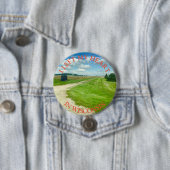 Badge Rond 7,6 Cm J'ai quitté mon coeur dans le Wisconsin, bouton Ph (En situation)