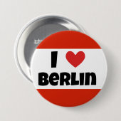Badge Rond 7,6 Cm J'aime Berlin (Devant & derrière)