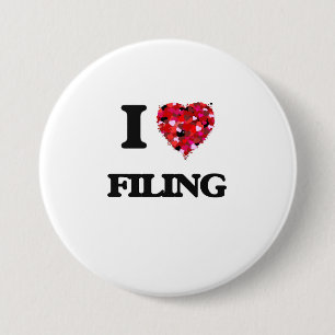 Badge Rond 7,6 Cm J'aime classer