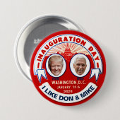 Badge Rond 7,6 Cm J'aime Don & Mike (Devant & derrière)