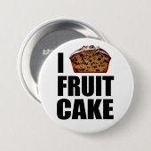 Badge Rond 7,6 Cm J'aime le gâteau aux fruits (Devant & derrière)
