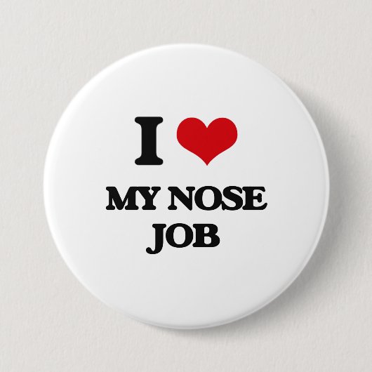 Badge Rond 7,6 Cm J'aime ma rhinoplastie (Devant)