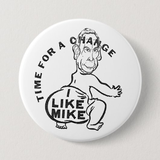 Badge Rond 7,6 Cm J'Aime Mike (Devant)