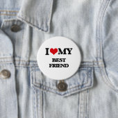 Badge Rond 7,6 Cm J'aime mon meilleur ami (En situation)