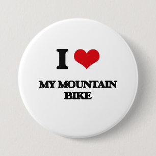Badge Rond 7,6 Cm J'aime mon vélo de montagne
