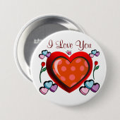 Badge Rond 7,6 Cm J'aime You_Button (Devant & derrière)