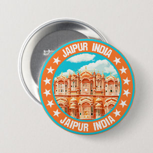 Badge Rond 7,6 Cm Jaipur Inde