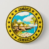 Badge Rond 7,6 Cm Jamaïque (Devant)