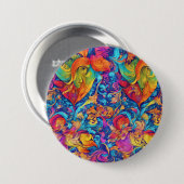 Badge Rond 7,6 Cm Jardin d'été (Devant & derrière)