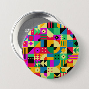 Badge Rond 7,6 Cm Jardin moderne Abstrait