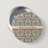 Badge Rond 7,6 Cm Jardin norvégien, personnalisé (Devant & derrière)