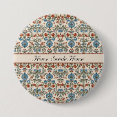 Badge Rond 7,6 Cm Jardin norvégien, personnalisé (Devant)