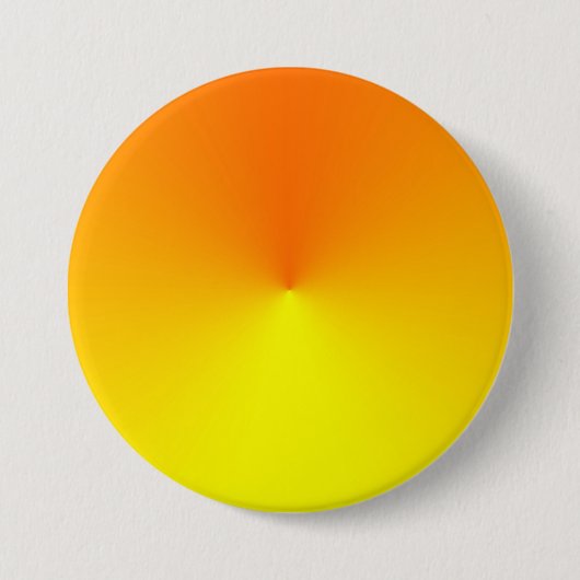 Badge Rond 7,6 Cm Jaune au gradient orange - modèle customisé (Devant)