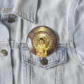 Badge Rond 7,6 Cm JE bouton de perle (En situation)