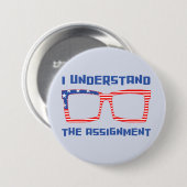 Badge Rond 7,6 Cm Je comprends l'affectation de Kamala à la présiden (Devant & derrière)