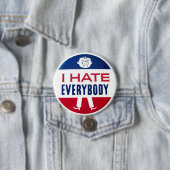 Badge Rond 7,6 Cm Je déteste tout le monde (En situation)