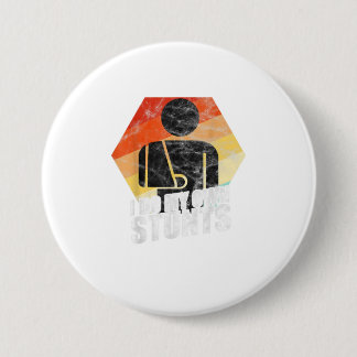 Badge Rond 7,6 Cm Je Fais Mes Propres Têtes Blessures au bras cassé