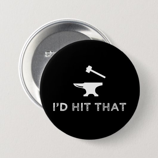 Badge Rond 7,6 Cm Je frapperais cette drôle de perfusion noire (Devant & derrière)