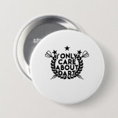 Badge Rond 7,6 Cm Je M'Occupe Uniquement De Dart (Devant & derrière)