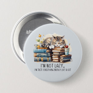 Badge Rond 7,6 Cm Je ne suis pas un chat mignon