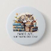 Badge Rond 7,6 Cm Je ne suis pas un chat mignon (Devant)