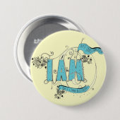 Badge Rond 7,6 Cm je suis (Devant & derrière)