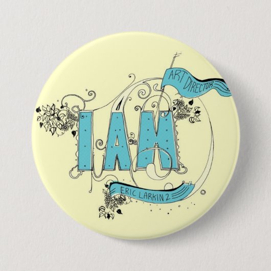 Badge Rond 7,6 Cm je suis (Devant)