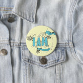 Badge Rond 7,6 Cm je suis (En situation)