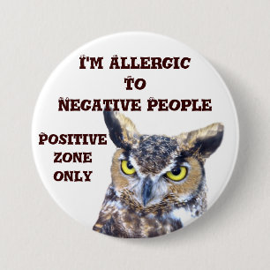 Badge Rond 7,6 Cm Je suis Allergic_Button