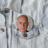 Badge Rond 7,6 Cm , Je suis avec le brun ! (En situation)