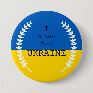Badge Rond 7,6 Cm Je suis en état d'Ukraine !!!