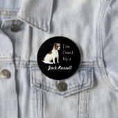Badge Rond 7,6 Cm Je suis possédé par un Jack Russell (En situation)