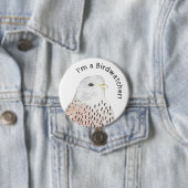 Badge Rond 7,6 Cm Je suis un Kestrel Birdwatcher (En situation)